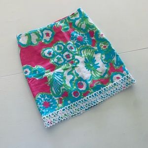 • Lilly Pulitzer • Lavender Mini Skirt • Print: A Delicacy • SZ 0 • Retail $118